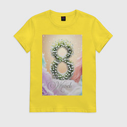 Женская футболка Ландыши на 8 марта