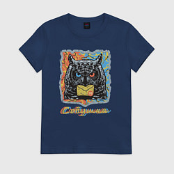 Женская футболка Ночная совушка почтальон с письмом