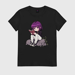 Женская футболка Девочка с книжкой