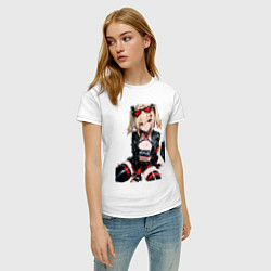 Футболка хлопковая женская Burnice White Zenless Zone Zero, цвет: белый — фото 2