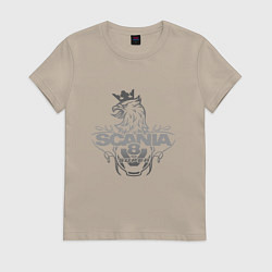 Женская футболка Scania super