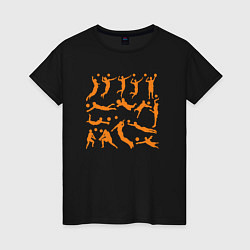 Женская футболка Volleyball players