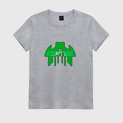 Женская футболка Cortex зелёный aneurism iv