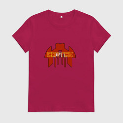 Футболка хлопковая женская Cortex красный aneurism iv, цвет: маджента