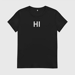 Женская футболка Hi bye