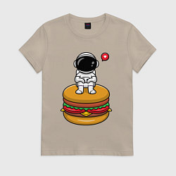 Женская футболка Космический гамбургер