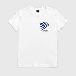 Женская футболка Я грек - патриотизм