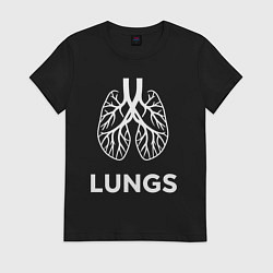 Женская футболка Легкие анатомические