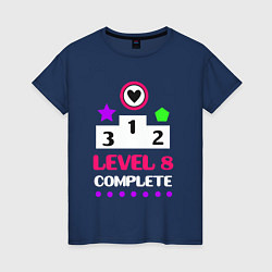 Женская футболка 8 уровень пройден
