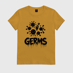 Женская футболка Вирусные микробы заражение