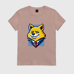 Женская футболка Ехидный лис