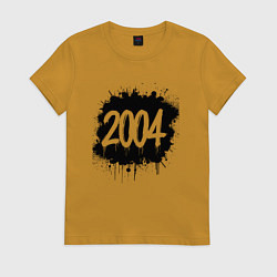 Женская футболка 2004 всплеск краски