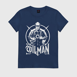 Женская футболка Нефтяник с шестерёнкой