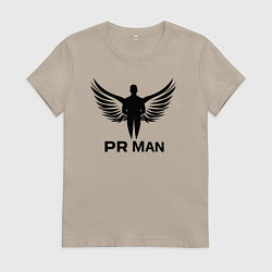 Женская футболка Пиарщик с крыльями