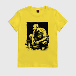 Женская футболка Сантехник