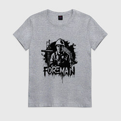 Женская футболка Прораб граффити