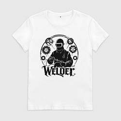 Женская футболка Сварщик стимпанк