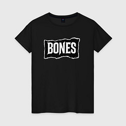 Женская футболка Bones лого