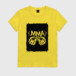 Женская футболка Сила кулаков ММА