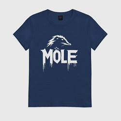 Женская футболка Крот в стиле готика