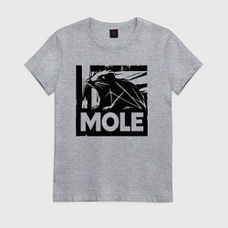 Женская футболка Крот в стиле граффити