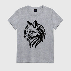 Женская футболка Лисий логотип