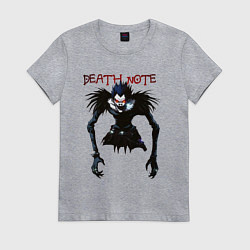Футболка хлопковая женская Death Note Ryuk - светлый, цвет: меланж