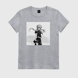 Футболка хлопковая женская Юно, цвет: меланж