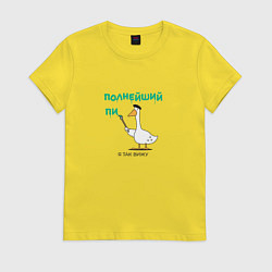 Женская футболка Полнейший пикник и гусь с кисточкой