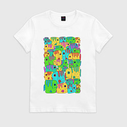 Женская футболка Яркие тропические рыбки