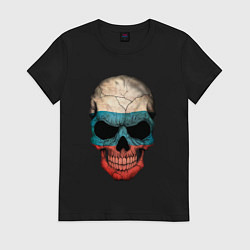 Женская футболка Skull Russia
