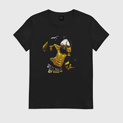 Футболка хлопковая женская Сайракс - Mortal Kombat, цвет: черный