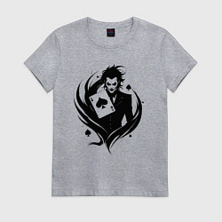 Женская футболка Аниме джокер и туз пик