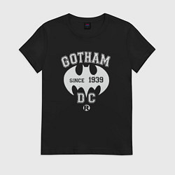 Футболка хлопковая женская Gotham 1939, цвет: черный