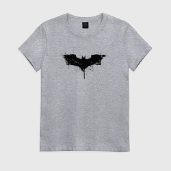 Футболка хлопковая женская Dark knight style, цвет: меланж