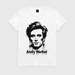 Женская футболка Молодой Энди Уорхол