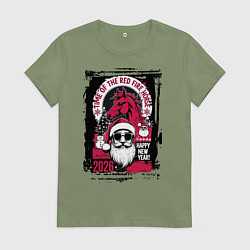 Женская футболка Красный огненный конь 2026