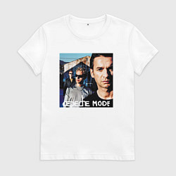 Футболка хлопковая женская Depeche Mode Exciter Tour, цвет: белый