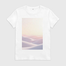 Футболка хлопковая женская Спокойствие и нейтральность, цвет: белый