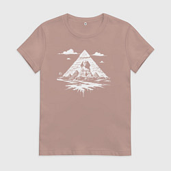 Женская футболка Тайна пирамид и Сфинкса