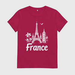 Женская футболка Французская элегантность