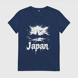 Женская футболка Япония в граффити-стиле