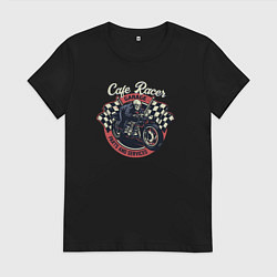 Женская футболка Cafe racer garage