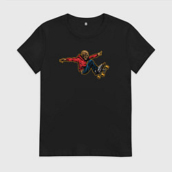 Женская футболка Skeletor skater