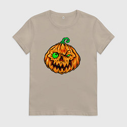 Женская футболка Тыква на хэллоуин