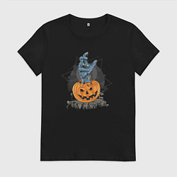 Женская футболка Зомби хэллоуин