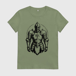 Женская футболка Доспехи чести