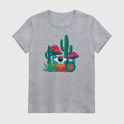 Женская футболка Психоделика с глазом