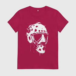 Женская футболка Белая хоккейная маска