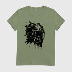 Женская футболка Чёрная хоккейная маска